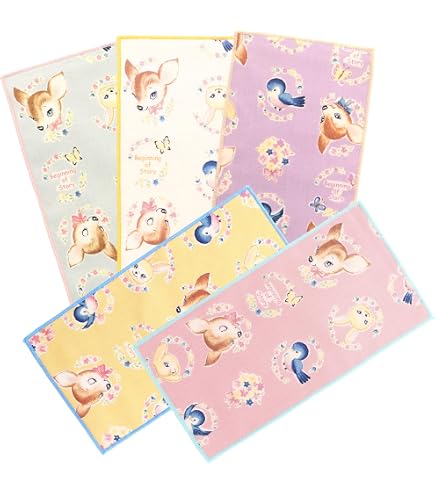 Amazon.co.jp: ハーフミニハンカチ 25×12㎝ 8枚セット アニマル柄