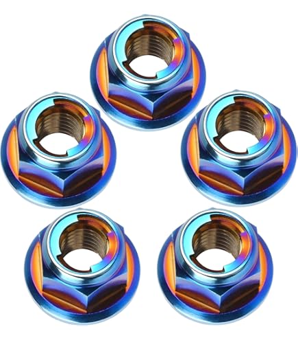 Amazon.co.jp: M10 P1.25 チタンナット スプロケットナット フランジ