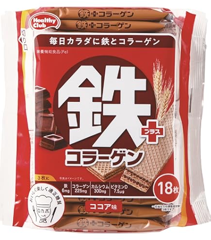 Amazon.co.jp: ハマダコンフェクト 鉄プラスコラーゲンウエハース 36枚