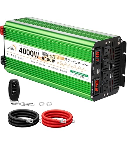 Amazon.co.jp: LVYUAN（リョクエン） 電子レンジも動かせる！正弦波