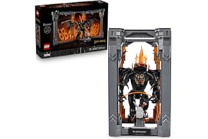 LEGO Icons The Lord of the Rings: Balrog Book Nook 10367 Bookshelf Decor Kit, Movie Memorabilia Building Set, A Gift for Adults and Lovers of the Epic Film Trilogy (1201 Pieces)