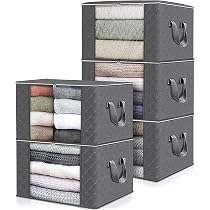Amazon｜GOSO 布団収納袋 衣類収納ケース 5個組 60*40*35cm衣装ケース