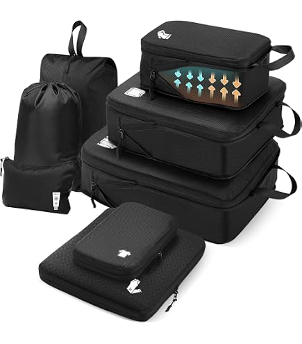 Amazon.co.jp: Gonex(ゴネックス) 圧縮パッキングキューブ、印刷された