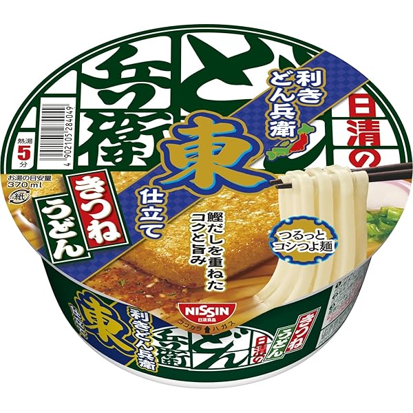 Amazon.co.jp: 日清食品 どん兵衛 きつねうどん (東) 96gx2箱