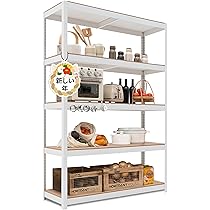 DANT House 組立簡単 スチールラック キッチン 5段 Amazon｜HOMEDANT House 組立簡単 ラミネート スチールラック キッチン