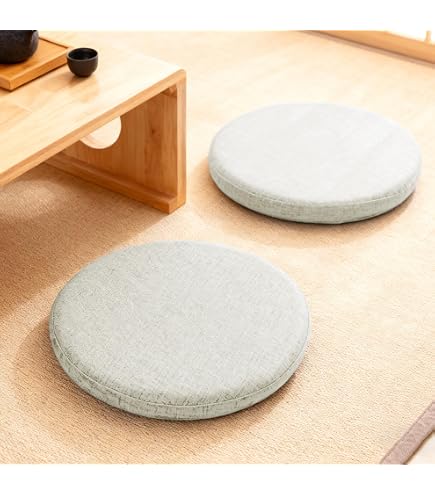 Amazon.co.jp: 座布団 円座クッション 黒 フロアクッション ラウンド
