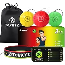 Amazon | TekXYZ パンチングボール リフレックスボール 3球セット APP