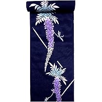 ブラック 反物 花柄 Amazon.co.jp: 浴衣 反物 綿絽・No.56・黒地・藤柄【浴衣反物の