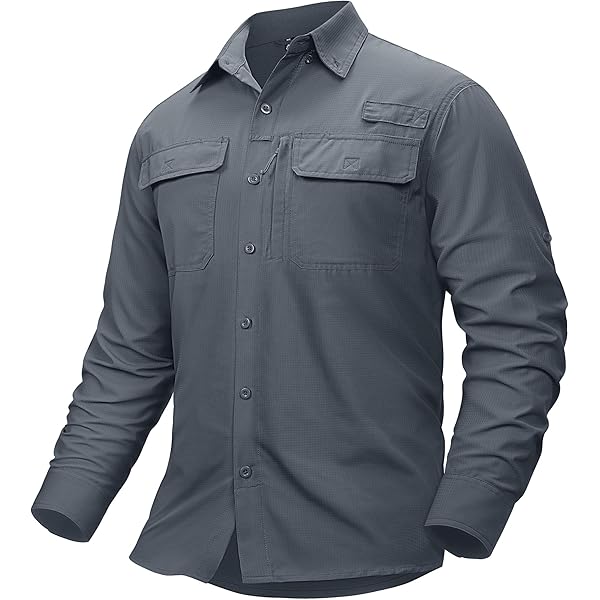 Amazon.co.jp: [KEFITEVD] 長袖シャツ メンズ 速乾 夏 ワークシャツ