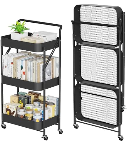 Amazon.co.jp: 折りたたみスチールラック 幅70cm 3段 メタルラック