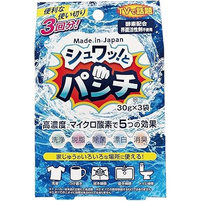 Amazon.co.jp: シュワッ！とパンチ 4パック(1kg×4) ダブルセット 洗浄