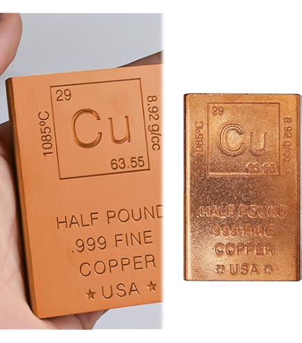 Amazon | 銅の延べ棒 1ポンド インゴット ペーパーウェイト 純度999
