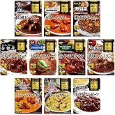 S&B エスビー食品 噂の名店シリーズ カレー&ハヤシ 全国10種セット※時期によりセット内容に変更あり【Amazon.co.jp限定】