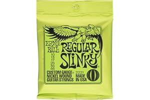 (Amazon.co.jp Exclusive) Authentic ERNIE BALL 2221 Electric Guitar Strings (10-46) REGULAR SLINKY 12 Set Pack, Nickel
