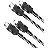 【2本セット】Anker 310 高耐久ナイロン USB-C & USB-Cケーブル 60W USB PD対応 MacBook Pro iPad Pro iPad Air 4 Galaxy S23 Pixel LG 他対応 (0.9m ブラック)