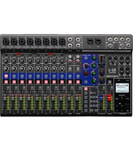 Amazon | Zoom LiveTrak L-8 Podcast Recorder, Battery Powered