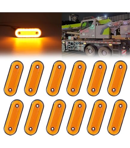 Amazon.co.jp: X-STYLE サイドマーカー LED 24V 黄 トラック