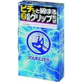 【単品】 スクイーズ シックスフィットV コンドーム 天然ゴムラテックス製 強圧6段グリップ 10個入