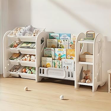 リビング収納　おもちゃ収納（収納ケース大2個＆小4個&ファイルホルダー5個付） リビング収納 おもちゃ収納（収納ケース大2個＆小4個&ファイル