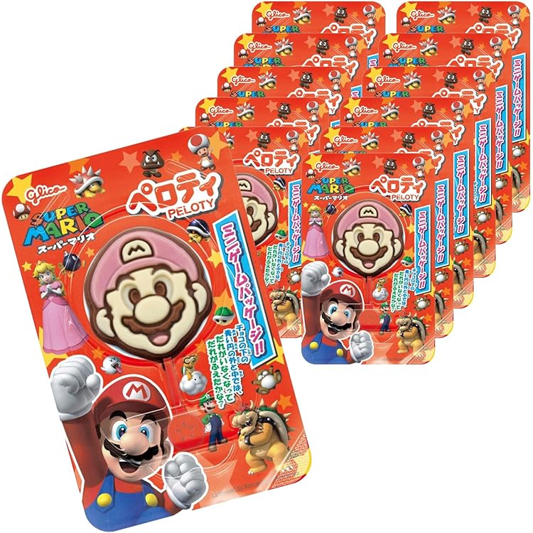 Amazon.co.jp: グリコ ペロティ スーパーマリオ 20g 12コ入り : 食品