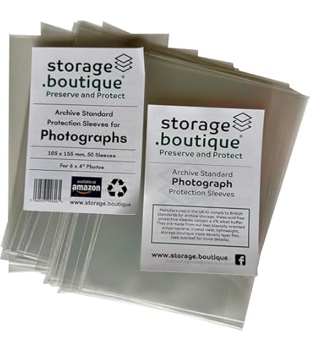 Acid-Free Picture Sleeves, 100Pack Crystal Clear Zambia - View #5