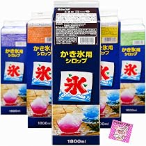 Amazon.co.jp: かき氷 シロップ 【 ブルーハワイ 】1.8L 業務用 大容量