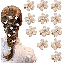 Amazon.co.jp: ヘアクリップ 【12個セット】バンスクリップ 髪