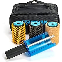 XCMAN ロトブラシ3点セット（コルク、馬毛、ナイロン、ハンドル）スキーブラシ XCMAN ロトブラシ3点セット（コルク、馬毛、ナイロン、ハンドル