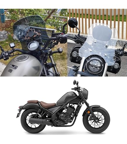 Honda レブル レブル250 ウインドシールド レブル250 500ブラック