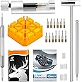 JOREST Watch Band Adjustment Tool Set, Watch Strap Replacement Tool, Spring Bar Remover, Watch Pin Removal Tool, Instruction Manual, 20 x Spring Bars, 13 Replacement Needles, Instruction Manual