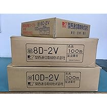 関西通信電線 10d-2v 100m 高発泡同軸ケーブル 50Ω 無線用 灰色 1巻