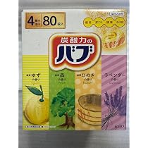 ＼新品未使用／薬用入浴剤♪炭酸力のバブ♪4種の香り80錠！4箱！肩こり！冷え性 Amazon | 花王 バブ 入浴剤, 4種の香り (ゆず・森・ひのき・ラベンダー