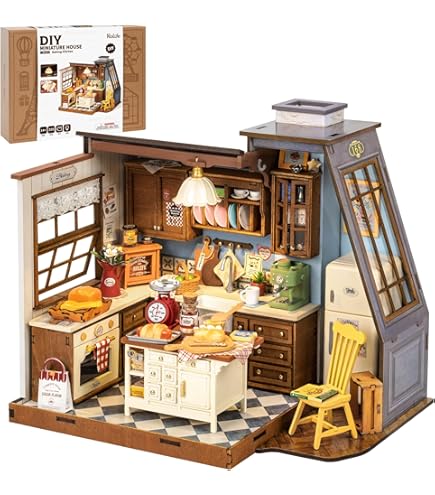 Amazon | Rowood Coffee ミニチュアハウスキット DIYミニチュアドール