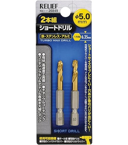 Amazon.co.jp: Ichinen Access RELIEF Ironwork Drill Hexagonal Shaft