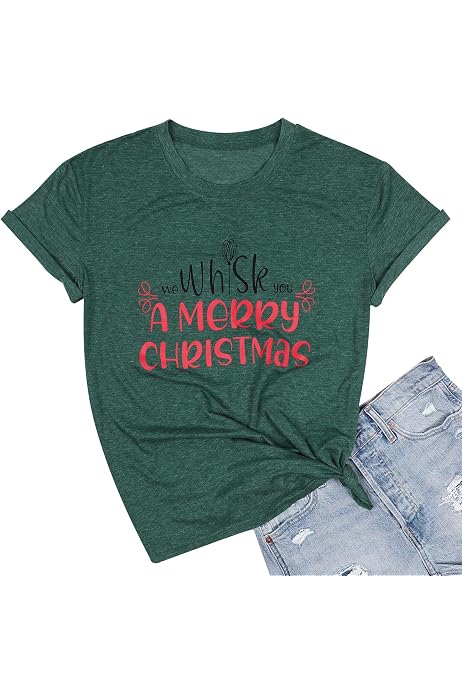 Women Christmas T-Shirt I Run On Coffee 