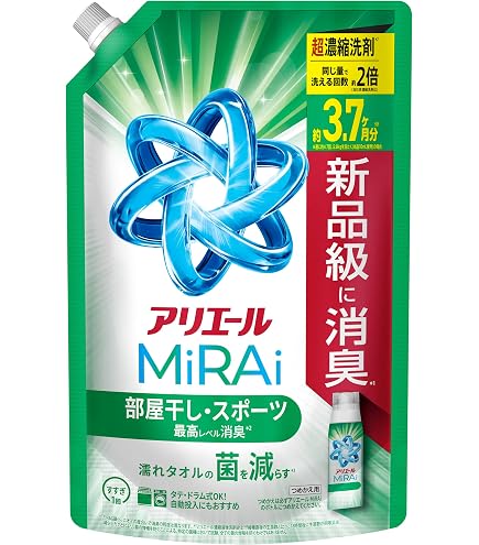 Amazon | 【まとめ買い】アリ エール MiRAi 洗濯洗剤 漂白剤級の洗浄