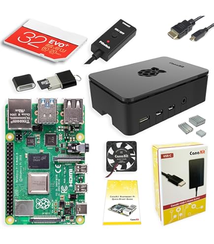 Amazon.co.jp: GeeekPi 8GB /4Bスターターキット、PWMファン付き