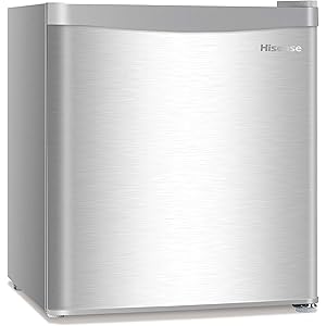 ハイセンス 冷凍冷蔵庫(幅46.5cm) 42L 1ドア 右開き HR-A42JWS ひとり暮らし ステンレス