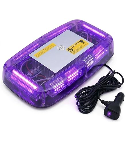 Amazon.co.jp: LED 回転灯 パトランプ 青色発光 12V/24V 32LED