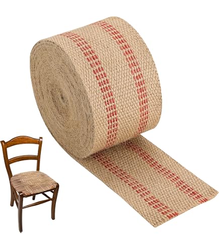 Direct Manufacturing Upholstery Webbing - Herringbone Black/White, 50mm X 10m, 35% Cotton/65% Jute (Made In UK)
