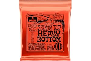 Ernie Ball Skinny Top Heavy Bottom Slinky Nickel Wound Electric Guitar Strings 3 Pack - 10-52 Gauge