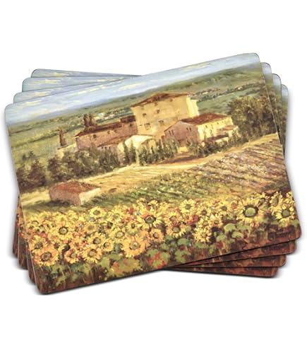 Amazon｜Pimpernel Tuscany Placemats Set of 4 40.6cm x 30.5cm