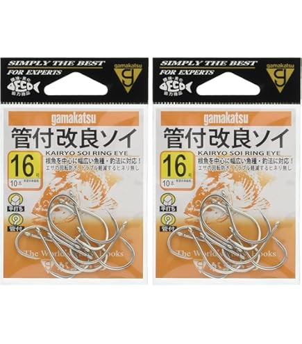 がまかつ(Gamakatsu) 糸付 ソイ鈎 フック (銀) 1M 17-8 釣り針 2mvetro Amazon | がまかつ(Gamakatsu) ソイ鈎 フック (銀) 17号 釣り針