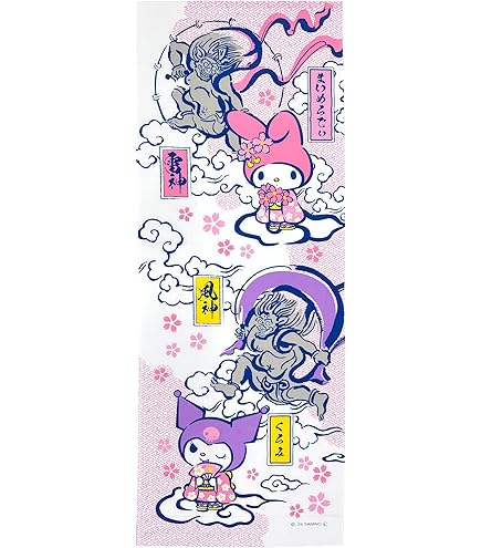 Amazon｜サンリオ 和柄手ぬぐい ハンギョドン 『神奈川沖浪裏