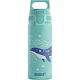 SIGG WMB ONE Borraccia bambini (0,6 L), Borraccia termica per bambini atossica e a prova di perdite, Borraccia alluminio legg