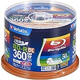 Verbatim バーベイタム 1回録画用 ブルーレイディスク BD-R 50GB 50枚 ホワイトプリンタブル 片面2層 1-6倍速 VBR260RP50SV1
