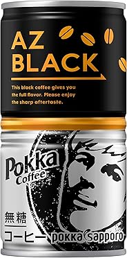 [Amazon限定ブランド] ポッカサッポロ ポッカコーヒー AZブラック 185ｇ缶 ×30本