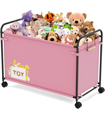 Mayniu Large Toy Box Chest With Lid, Kids Toy Storage Organizer...