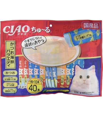 Amazon.co.jp: チャオ (CIAO) まるっとおさかなちゅ～る 4種の
