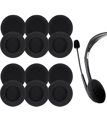 Amazon | Sound Wave ヘッドホン交換用イヤーパッド直径35mm 黒 左右2